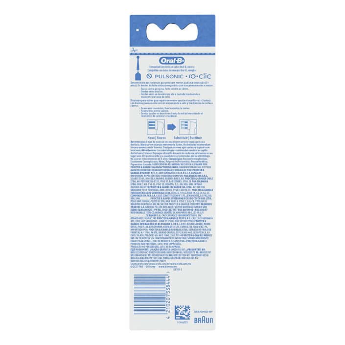 Oral-B Disney Cars Repuestos Para Cepillo Dental Eléctrico 2 Unidades