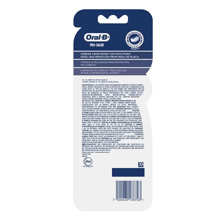Oral-B Sensitive Encías Detox Cepillo Dental Extra Suave 3 Unidades (8703)