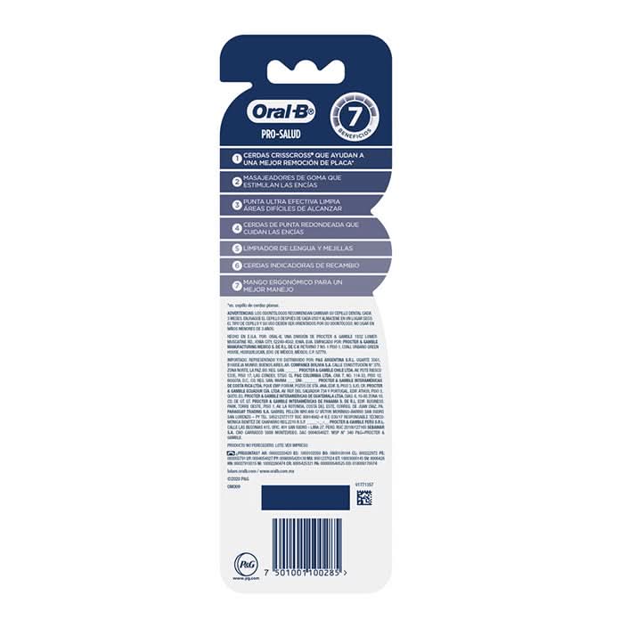 Oral-B Advanced 7 Beneficios Cepillo Dental Suave 2 Unidades