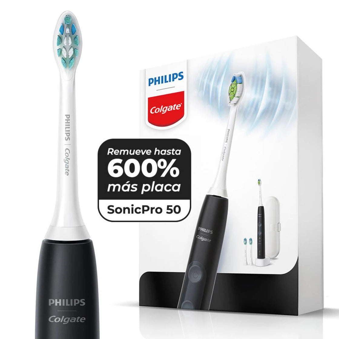 CEPILLO DE DIENTES ELÉCTRICO PHILIPS COLGATE SONICPRO 50
