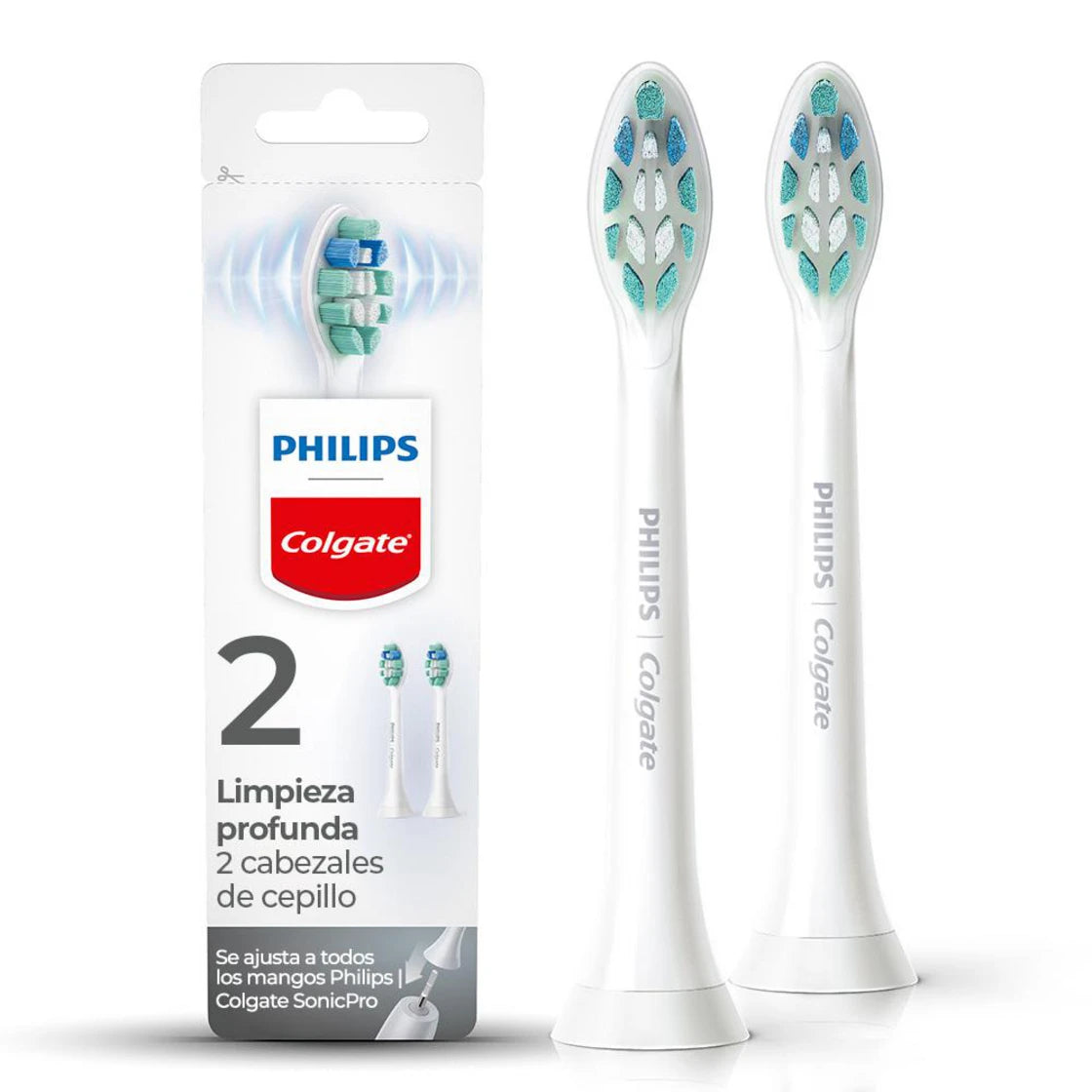 REPUESTO CEPILLO ELÉCTRICO PHILIPS COLGATE ANTIPLACA