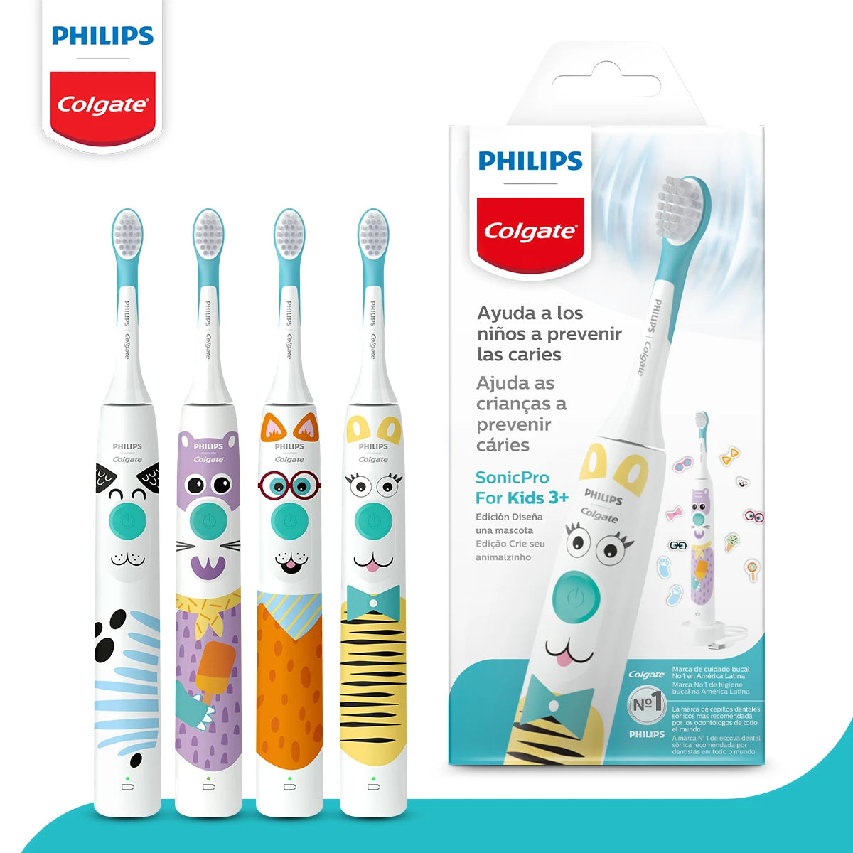 CEPILLO DE DIENTES ELÉCTRICO PHILIPS COLGATE SONICPRO KIDS