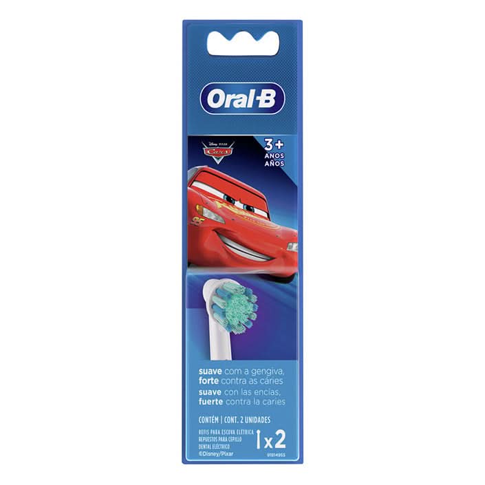 Oral-B Disney Cars Repuestos Para Cepillo Dental Eléctrico 2 Unidades