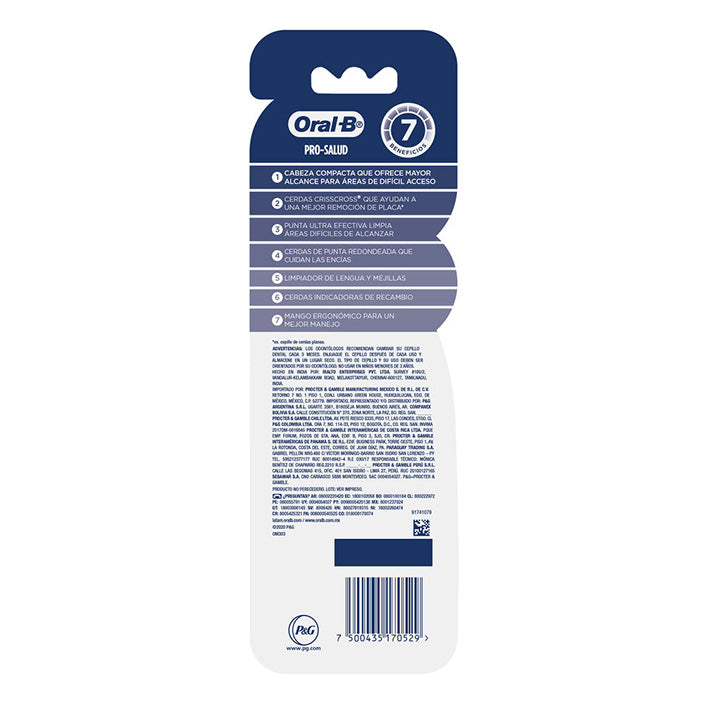 Oral-B Advanced 7 Beneficios Cepillos De Dientes Suave 2 Unidades