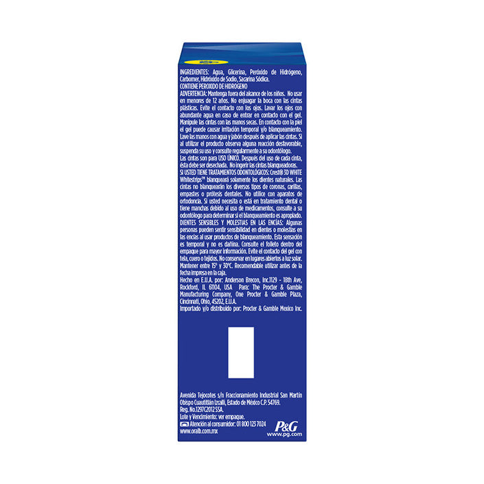 Crest 3DWhite Whitestrips Kit De Blaqueamento Dental 1 Unidad