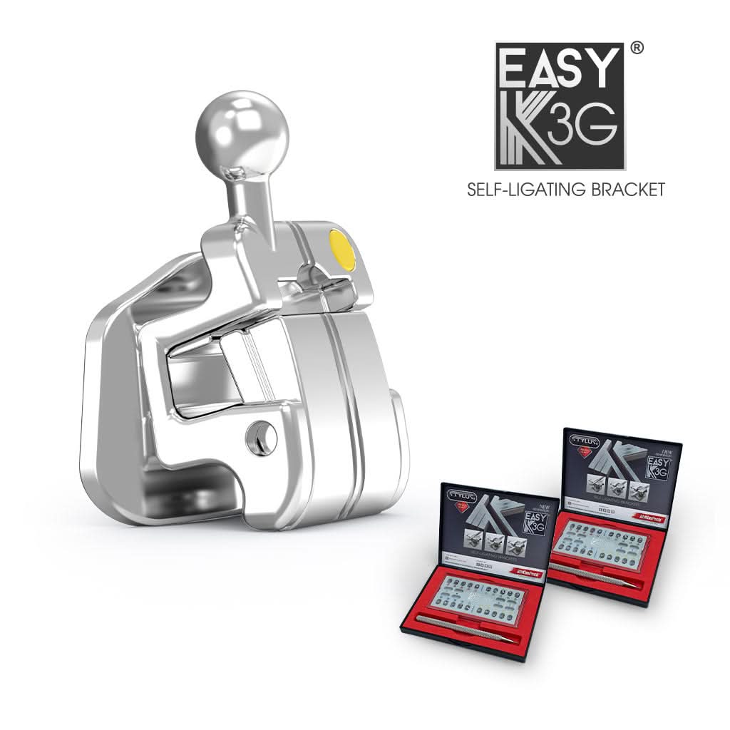 Combo 2 sets de brackets auto ligados ROTH .022 EASY K3G nueva generación.