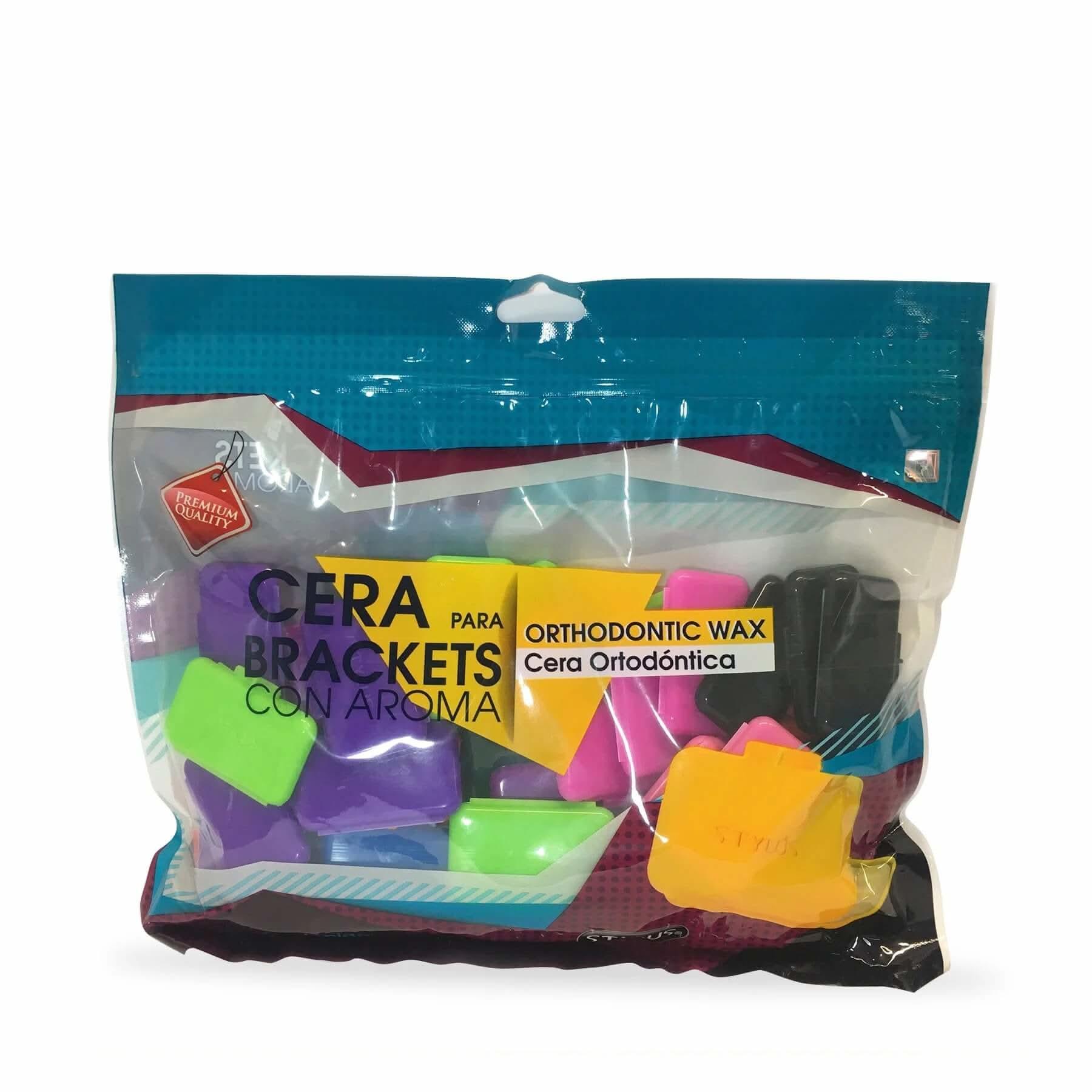 Cera Ortodóntica con Aroma para Brackets Stylus Paq. C/50 Pzas.
