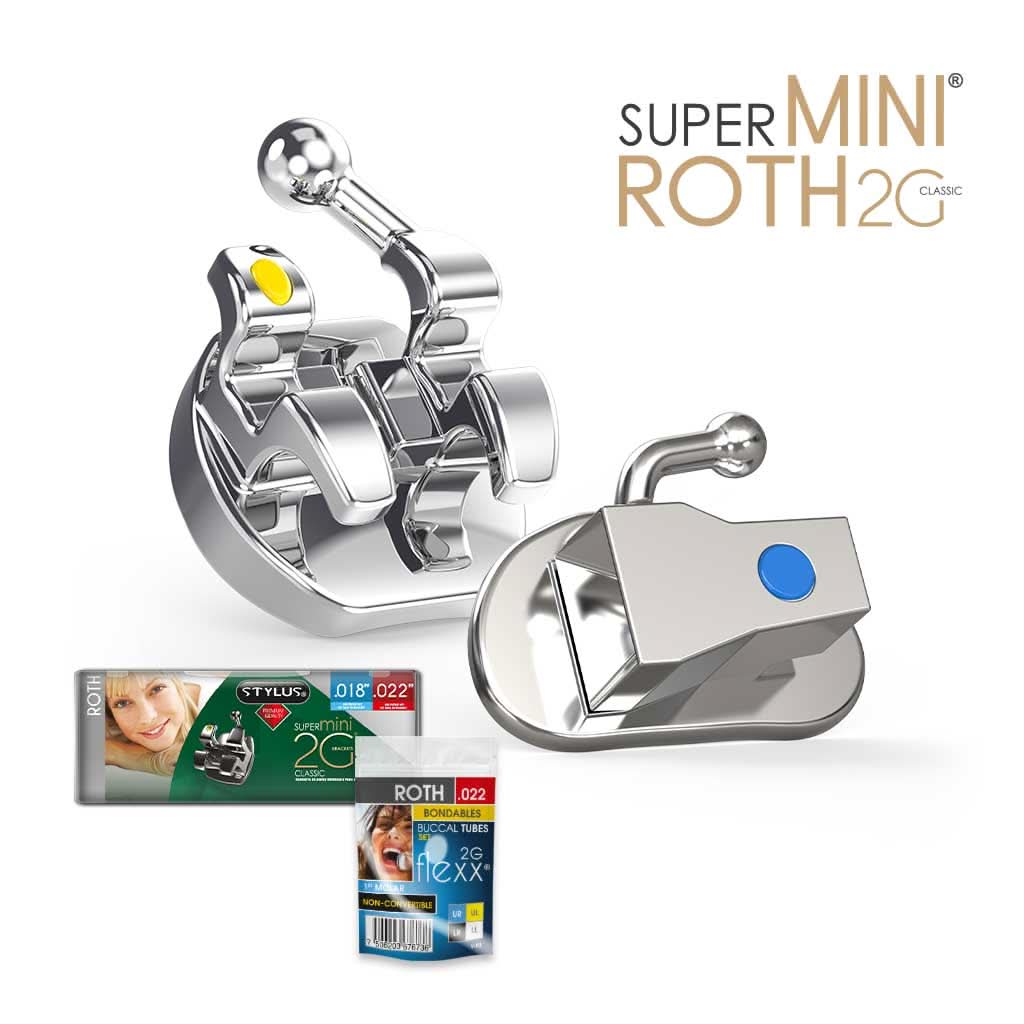 1 SET BRACKETS ROTH SUPERMINI 2G STYLUS + 1 SET TUBO ROTH  FLEXX 2G