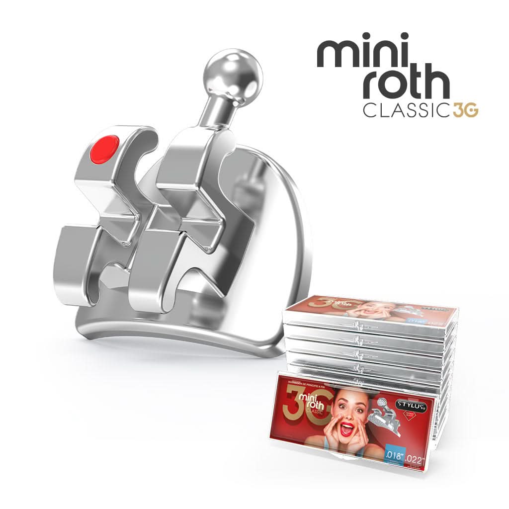 10 Sets de Brackets Mini Roth 3G Stylus .018 / .022