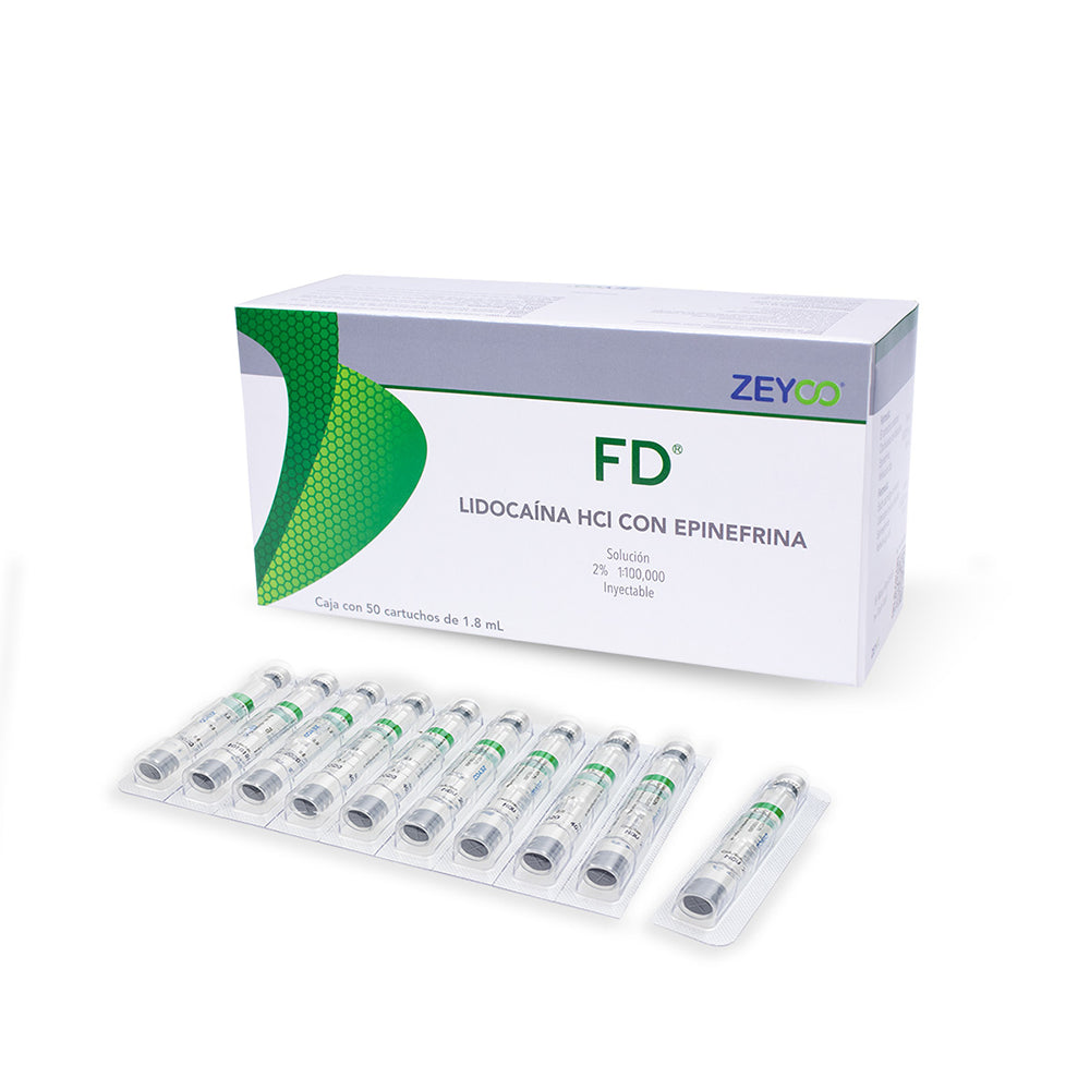 FD LIDOCAINA 2% CON EPINEFRINA CAJA C/50 PZAS.