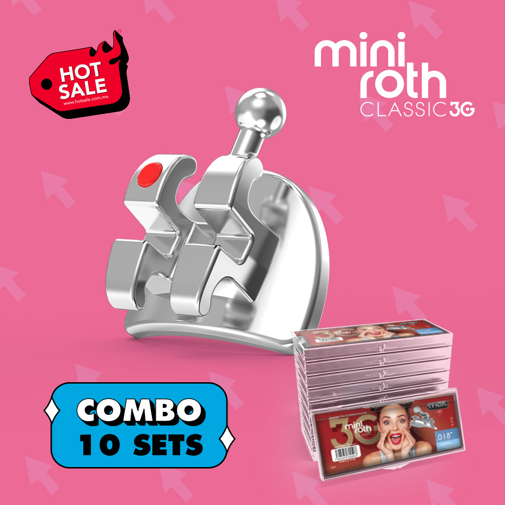 Combo Mini Roth 3G 10 Sets de Brackets + 10 Sets de Tubos