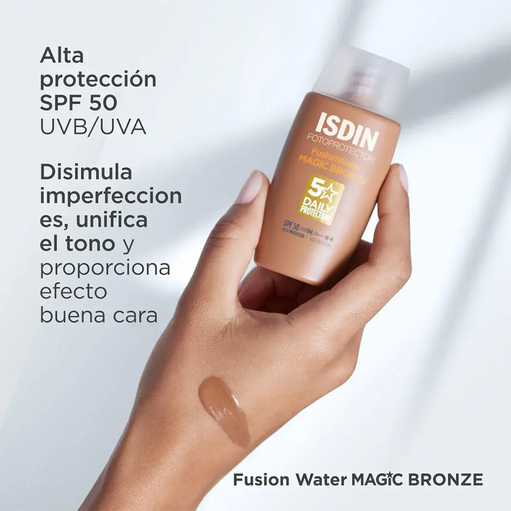 ISDIN FOTOPROTECTOR SPF 50 FUSION WATER COLOR BRONZE 50ML