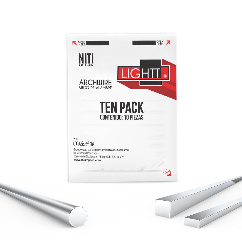 Arcos NI-TI Lightt® Paq. c/10 pzas.