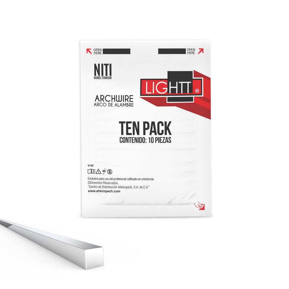 Arcos NI-TI Lightt® Paq. c/10 pzas.