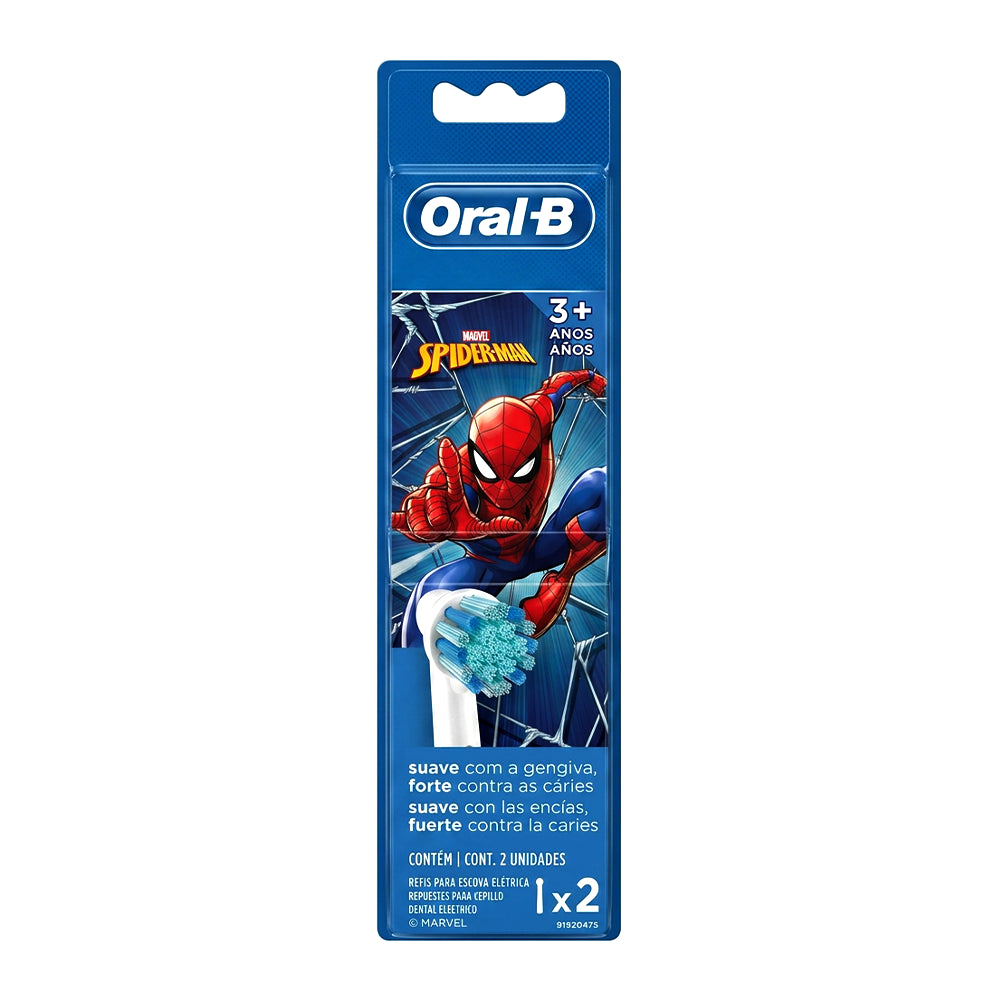 Oral-B Marvel Spider-Man Repuesto Para Cepillo Dental Eléctrico 2 Unidades