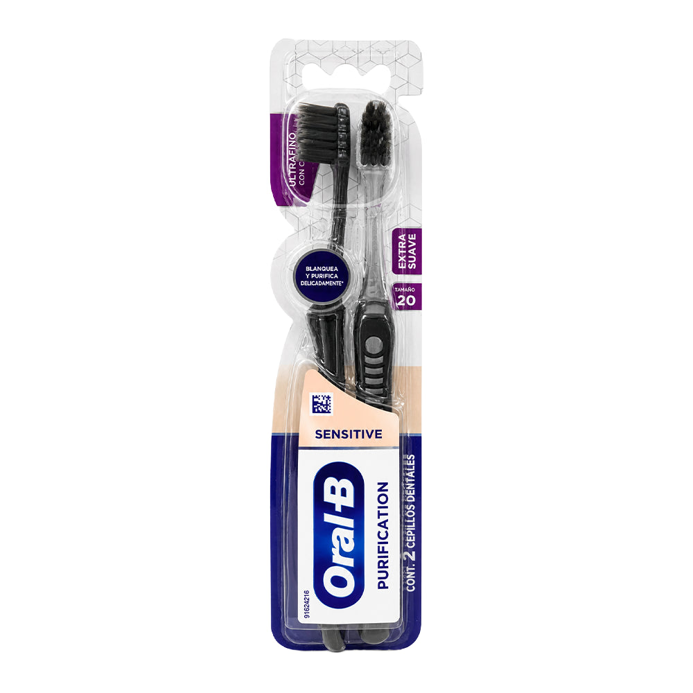 Oral-B Sensitive Purification Cepillo Dental Extra Suave 2 Unidades (3790)