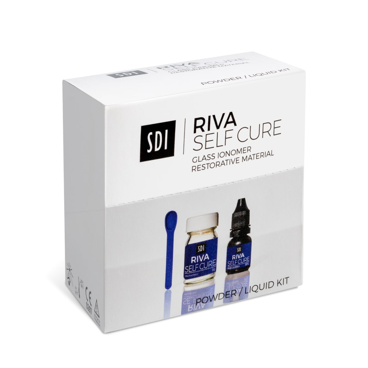 IONOMERO DE VIDRIO AUTOCURABLE RESTAURADOR POLVO 10g LIQUIDO 5.2mL - RIVA SC A2 MED