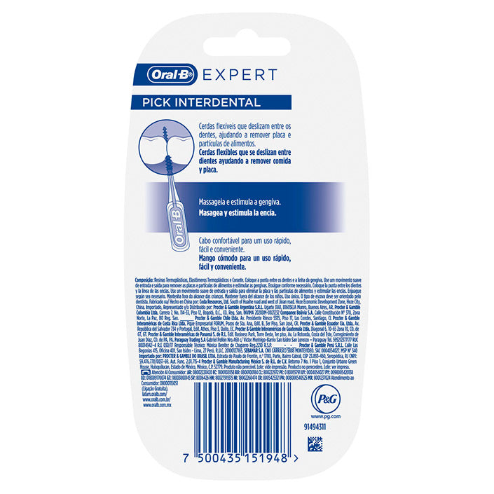 Oral-B Expert Pick Interdental Cepillos Interdentales 20 Unidades