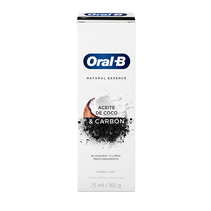 Oral-B Natural Essence Aceite De Coco & Carbón Pasta Dental Con Flúor 75 ml